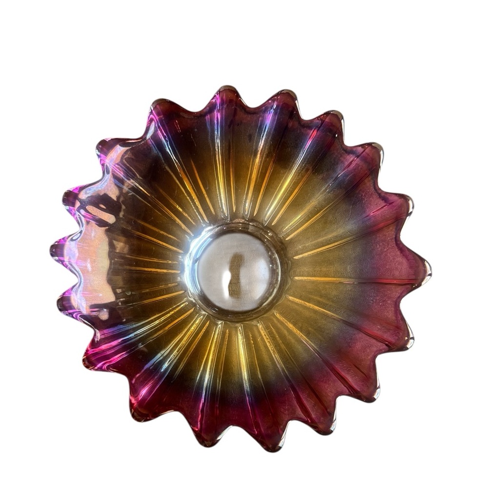 EVC~ Vintage Art Glass Celestial
Iridescent Carnival Federal - Picture 8 of 9